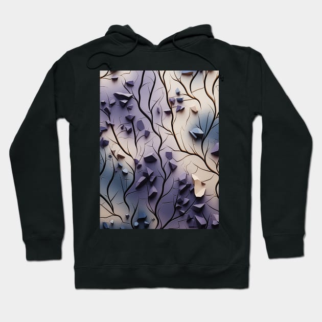 Autumn Whispers: Nature's Mosaic Hoodie by Gold Turtle Lina